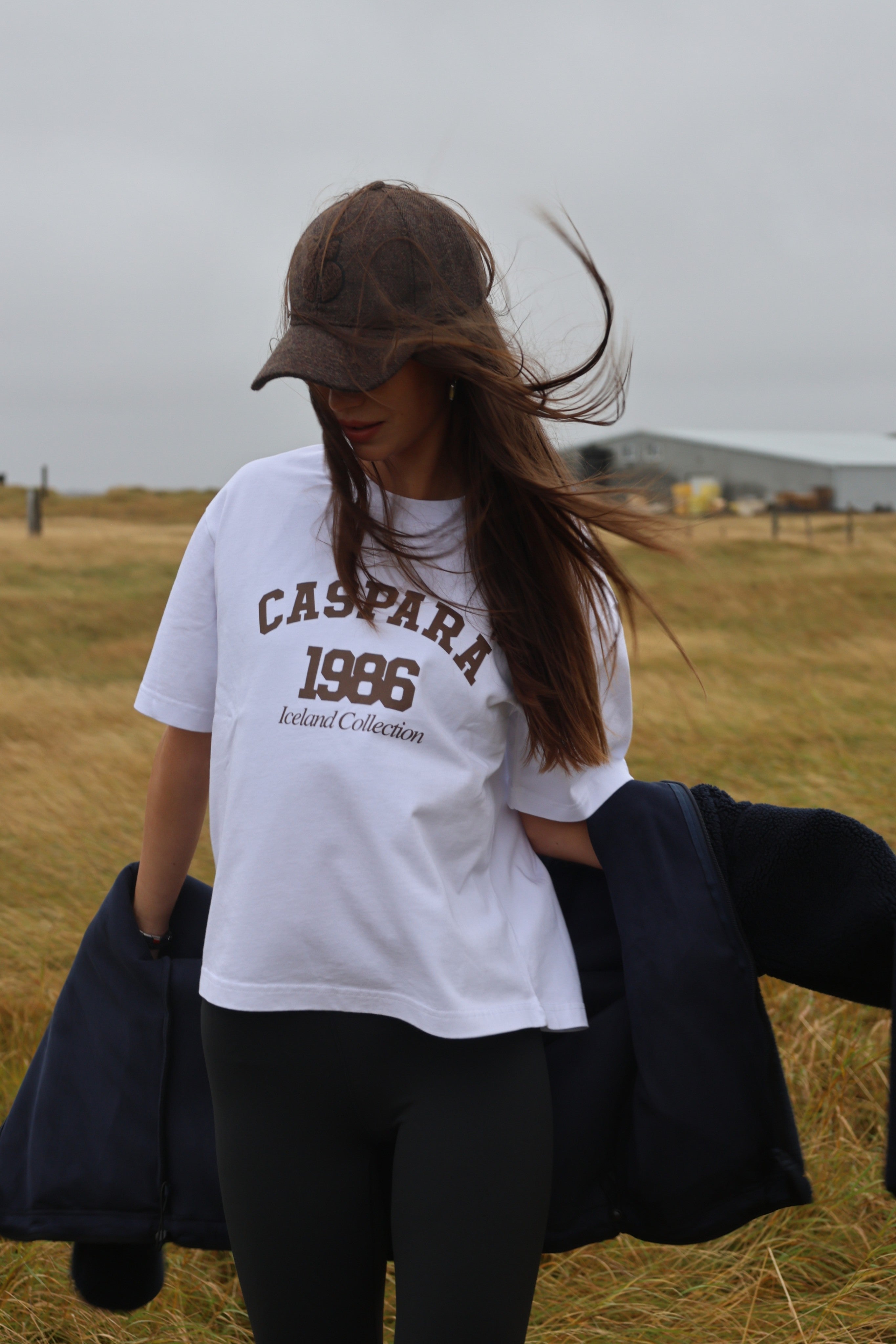 W. CS Tee - White w. Espresso